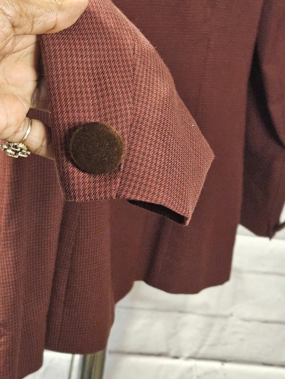 Jones New York Rust-Toned Midi Skirt - Tailored Pencil Silhouette - Picture 5 of 8
